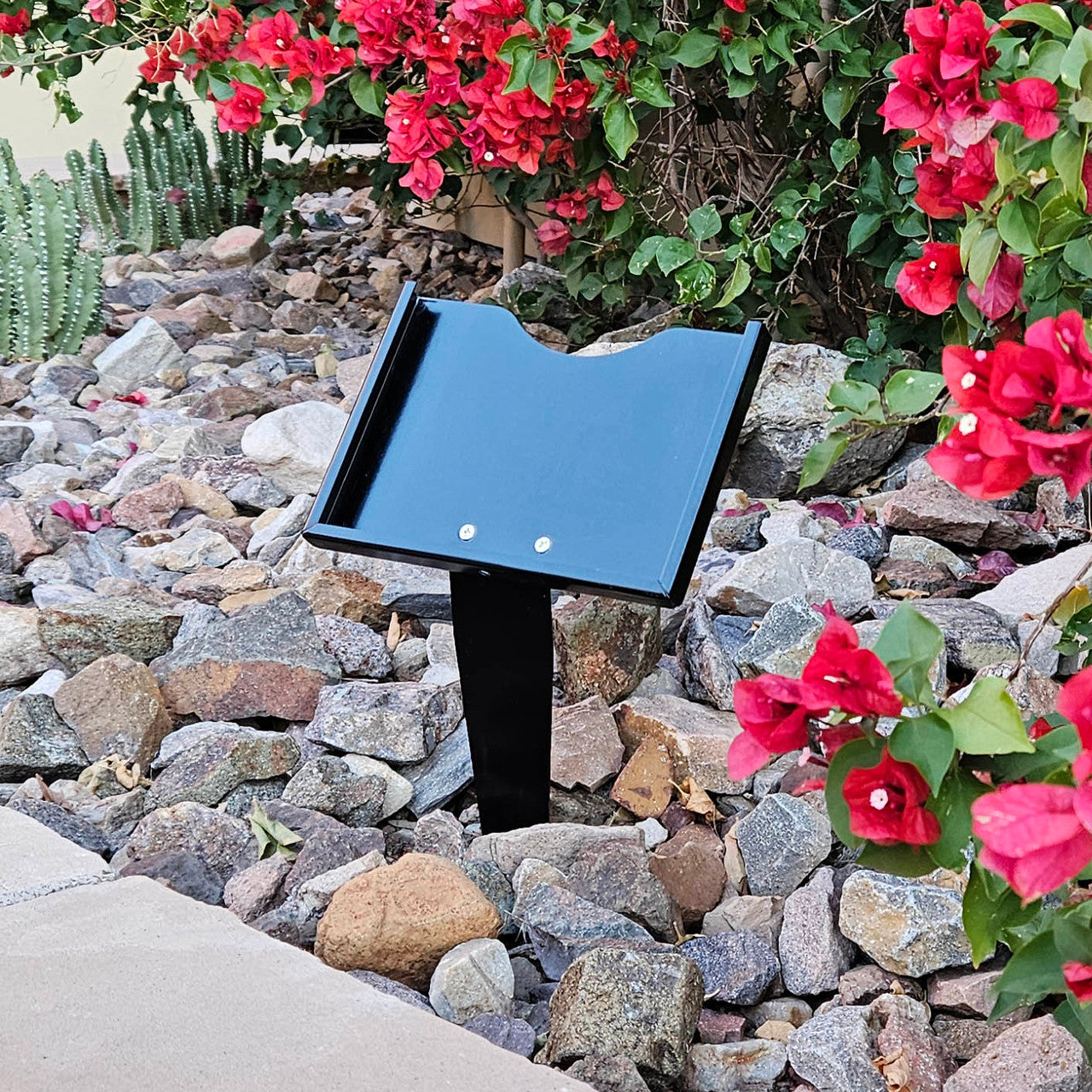 Granite Dog Memorial Plaque with Garden Stake