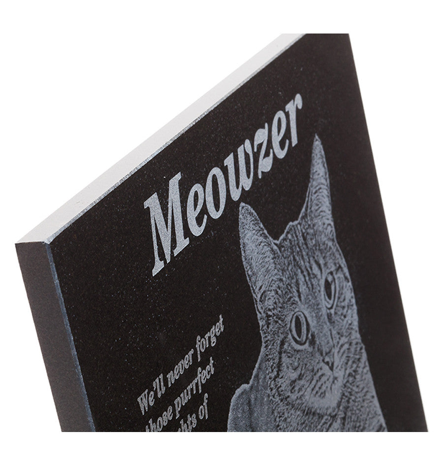 Cat Lovers Granite Memorial Plaque