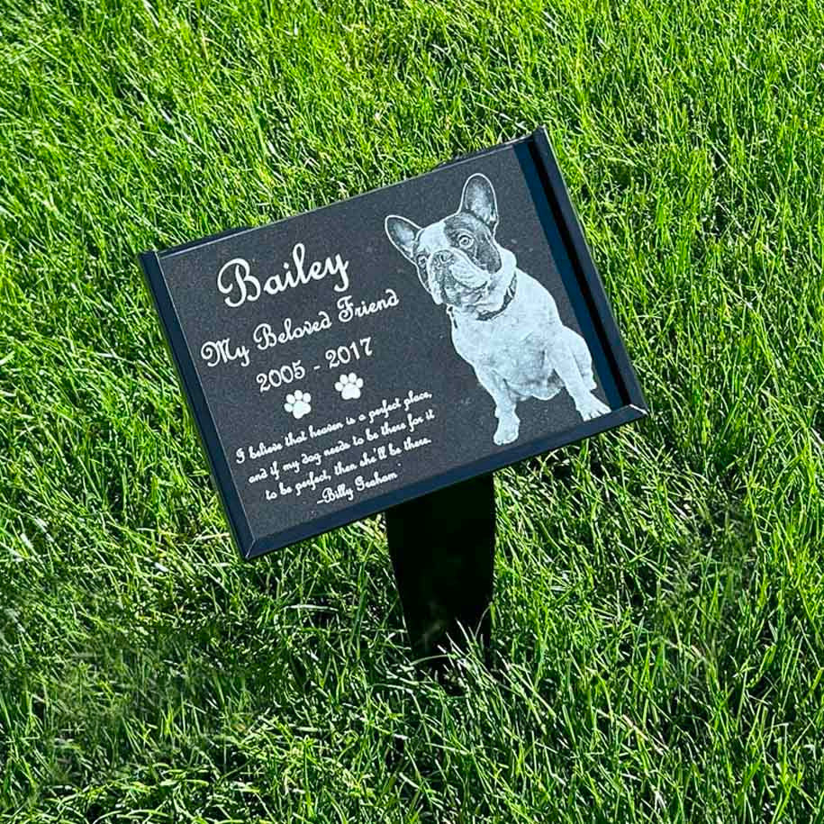 Cat Lovers Granite Memorial Plaque