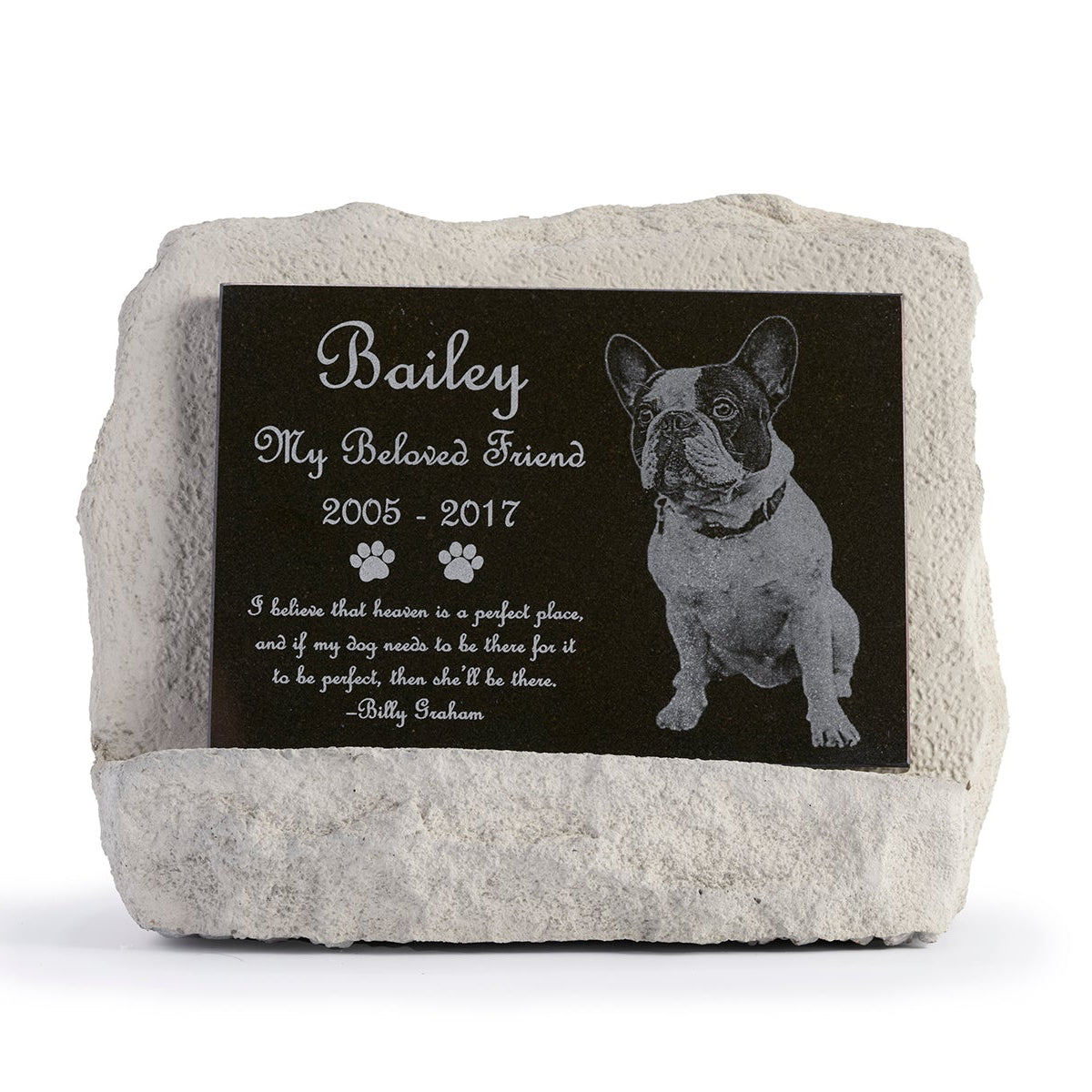 pet memorial stone easel