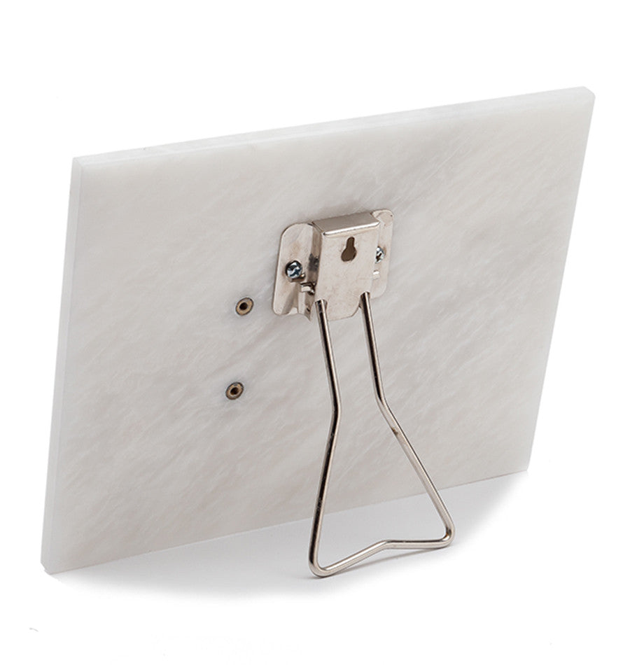 White Marble Photo Plaque