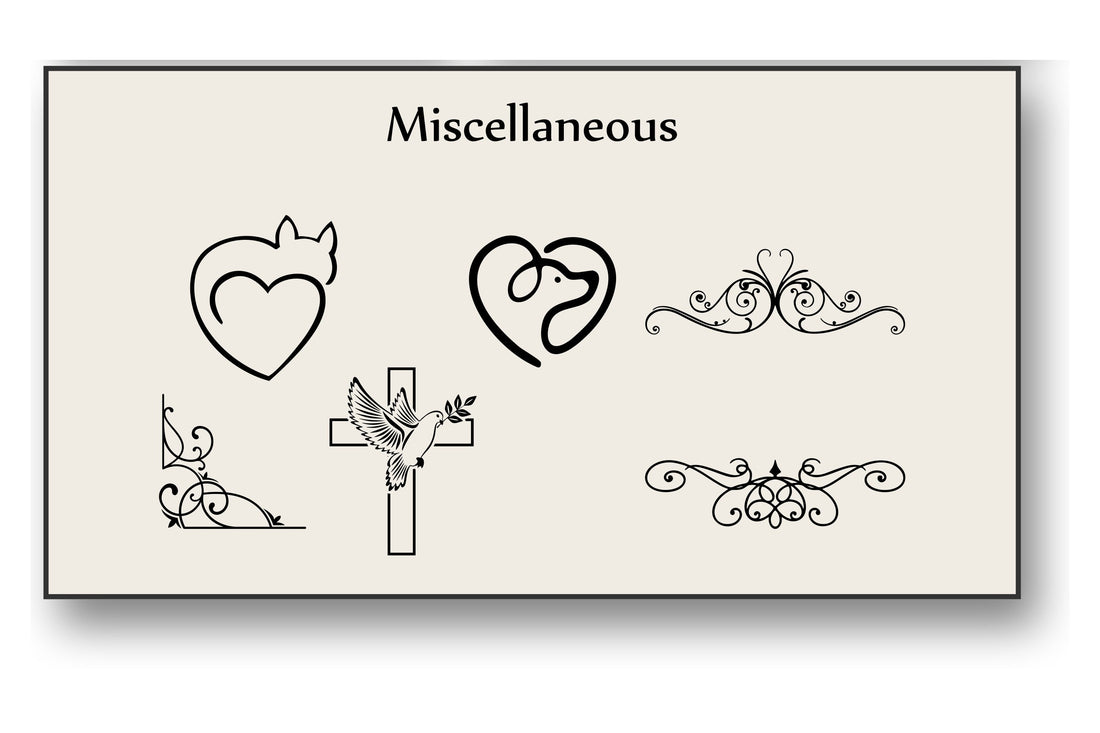 How Graphic Elements Complete the Look of a Memorial Plaque
