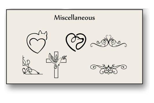 How Graphic Elements Complete the Look of a Memorial Plaque