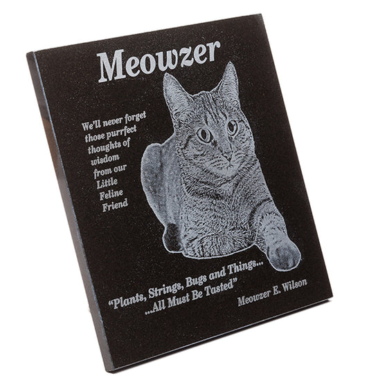 Cat lovers granite plaque