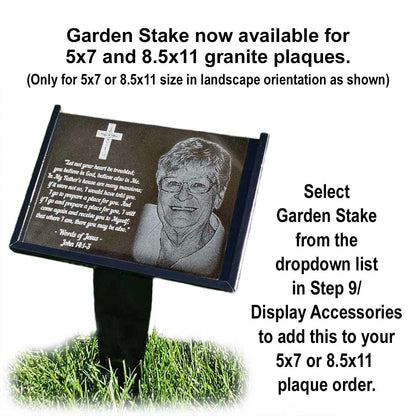 Engraved Granite Memorial Plaque