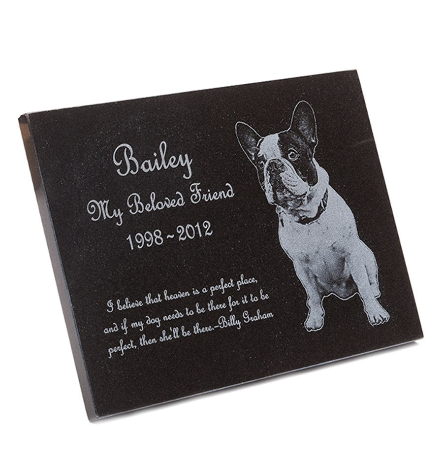 Engraved Granite Pet Memorial Plaque 