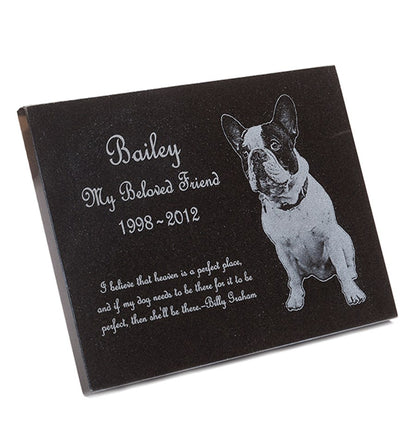 Engraved Granite Pet Memorial Plaque 