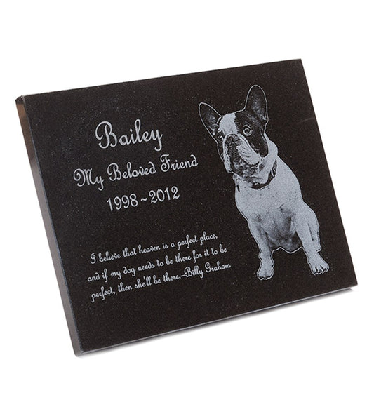 Engraved Granite Pet Memorial Plaque 