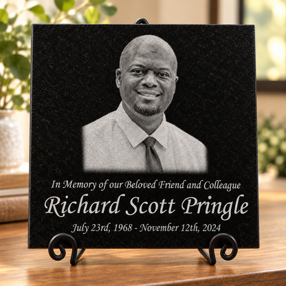 Engraved Granite Memorial Plaque